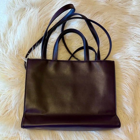 Telfar Medium Eggplant Shopping Bag - Picture 4 of 12